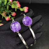 Lavender Amethyst Rough Stone Bracelet Natural Raw Ore Irregular Shaped