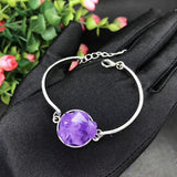 Lavender Amethyst Rough Stone Bracelet Natural Raw Ore Irregular Shaped