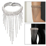 Arm Cuff Tassel Chain Bracelet for Party