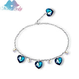 Heart Crystal Bracelet for Women Girls Birthday