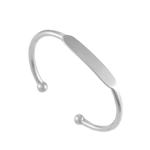 Unisex Stainless Steel Opening Bangle Bracelet for DIY Bracelet
