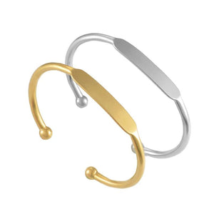 Unisex Stainless Steel Opening Bangle Bracelet for DIY Bracelet