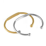 Unisex Stainless Steel Opening Bangle Bracelet for DIY Bracelet