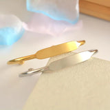 Unisex Stainless Steel Opening Bangle Bracelet for DIY Bracelet