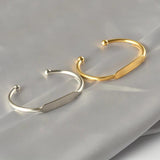 Unisex Stainless Steel Opening Bangle Bracelet for DIY Bracelet