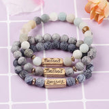 DIY Turquoises Stone Bracelet Men Distance Lucky Bracelet