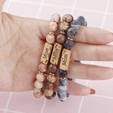 DIY Turquoises Stone Bracelet Men Distance Lucky Bracelet