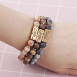 DIY Turquoises Stone Bracelet Men Distance Lucky Bracelet