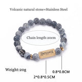 DIY Turquoises Stone Bracelet Men Distance Lucky Bracelet