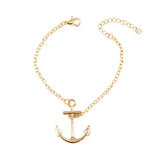 European American Alloy Anchor Bracelet Punk Style Hand Jewelry