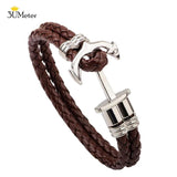 Vintage Punk Double Strand Anchor Bracelet