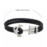 Vintage Punk Double Strand Anchor Bracelet