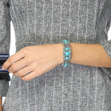 Boho Rhinestone Turquoise Beads Bracelet for Women