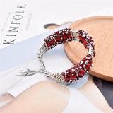 Boho Rhinestone Turquoise Beads Bracelet for Women