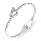 Lover's Charm Bracelets Stainless Steel Bangle