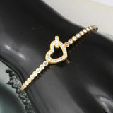 Lover's Charm Bracelets Stainless Steel Bangle