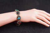 Colorful Resin Flowers Lover Bracelet For Women
