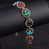Colorful Resin Flowers Lover Bracelet For Women