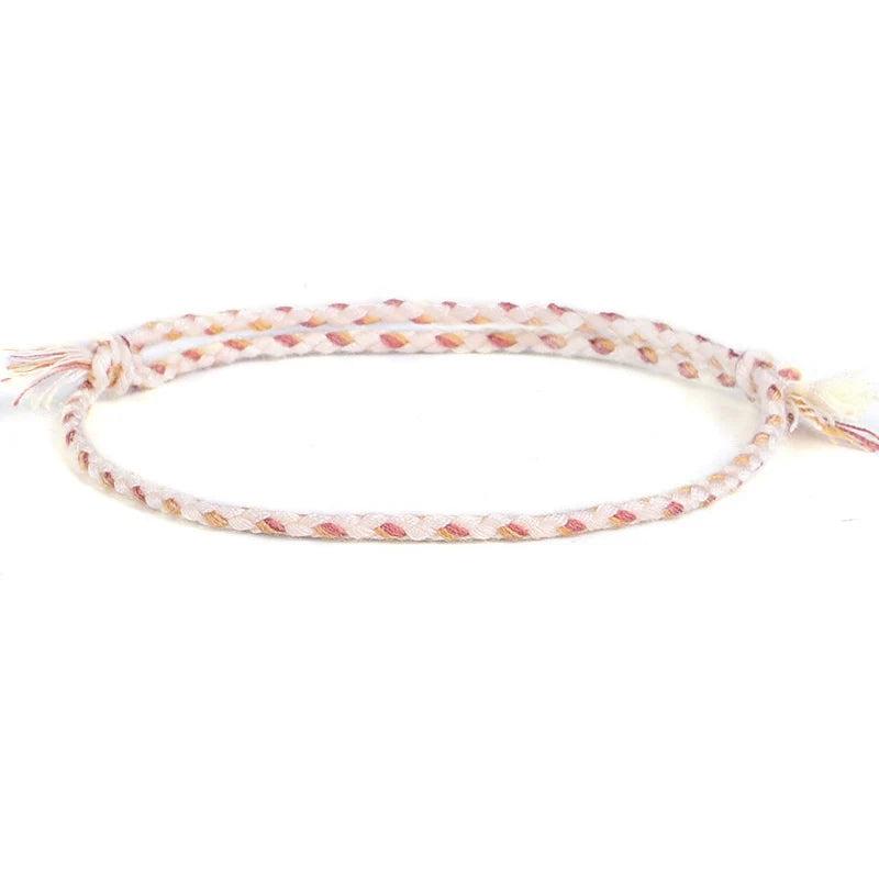 Charm Woven Rope String Bracelet Boho Yoga Tassel Friendship Bracelet