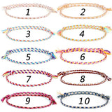 Charm Woven Rope String Bracelet Boho Yoga Tassel Friendship Bracelet