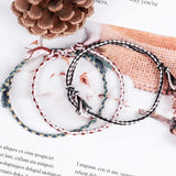 Charm Woven Rope String Bracelet Boho Yoga Tassel Friendship Bracelet