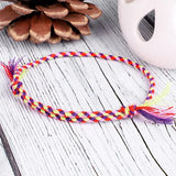 Charm Woven Rope String Bracelet Boho Yoga Tassel Friendship Bracelet