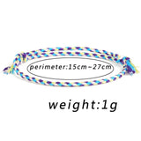 Charm Woven Rope String Bracelet Boho Yoga Tassel Friendship Bracelet