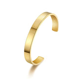 Personality Style Stainless Steel Open Cuff Bangle Bracelet