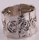 Rose Flower Bracelet Bangle Alloy Vmous