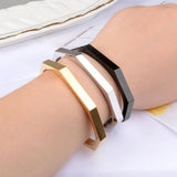 Vintage Stainless Steel Bangle Cuff Bracelet Unisex Men Jewelry