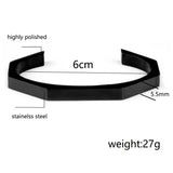 Vintage Stainless Steel Bangle Cuff Bracelet Unisex Men Jewelry