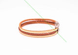 Punk Biker Cowhide Wrap Wristband Cuff Bangle