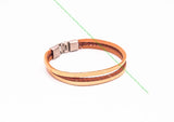 Punk Biker Cowhide Wrap Wristband Cuff Bangle