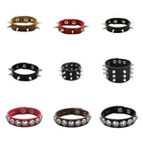 PU Leather Studded Bracelet Punk Bracelet Goth Cuff Bracelet