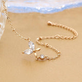RChain Butterfly Charms Bracelet For Women Adjustable Jewelry