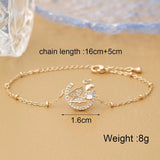 RChain Butterfly Charms Bracelet For Women Adjustable Jewelry