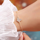 RChain Butterfly Charms Bracelet For Women Adjustable Jewelry