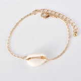 6 pcs Women's Bracelets Crystal Beads Shell Moon Charm Bracelet Set