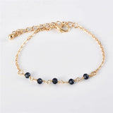 6 pcs Women's Bracelets Crystal Beads Shell Moon Charm Bracelet Set