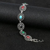 Vintage Bohemian Silver Bracelet for Women Charms Jewellery
