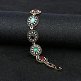 Vintage Bohemian Silver Bracelet for Women Charms Jewellery