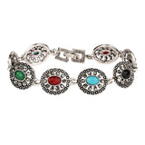 Vintage Bohemian Silver Bracelet for Women Charms Jewellery