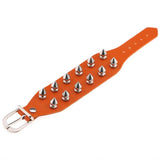 ZIMNO Couple Bracelets Leather Studded Rivet Bracelet Charm Punk Gothic