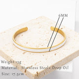 Colorful Oil Plated Cuff Bangle Bracelet Set