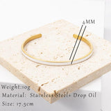 Colorful Oil Plated Cuff Bangle Bracelet Set