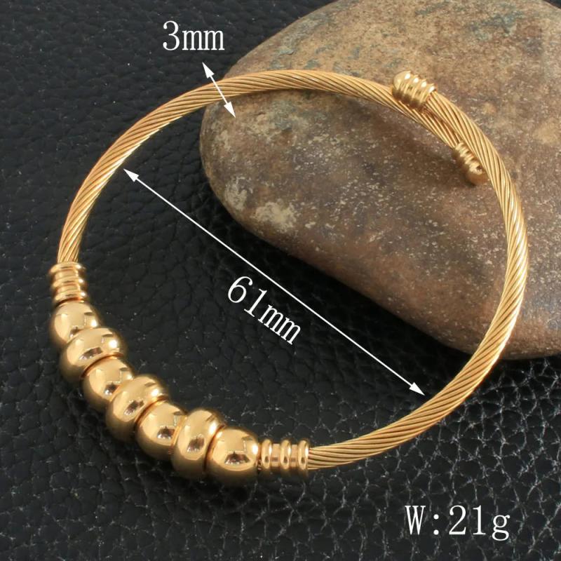 Stainless Steel Bangle Bracelet Rose Women Gift