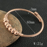 Stainless Steel Bangle Bracelet Rose Women Gift