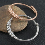 Stainless Steel Bangle Bracelet Rose Women Gift