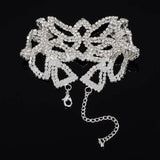 Bohemia Crystal Bridal Wedding Bracelet Vintage Rhinestone Cuff Bangle
