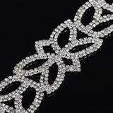 Bohemia Crystal Bridal Wedding Bracelet Vintage Rhinestone Cuff Bangle